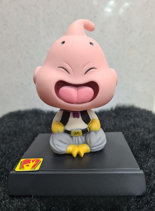 سلسلة مفاتيح مميزة، مجسم رأس متأرجح للوحة القيادة في السيارة مع حامل للهاتف المحمول، ديكور منزلي ومكتبي (ماجين بو)